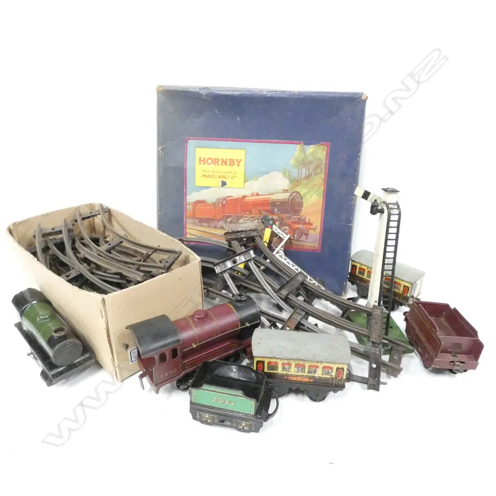 BOX LOT HORNBY TRAIN SET & TRACKS Image 1++